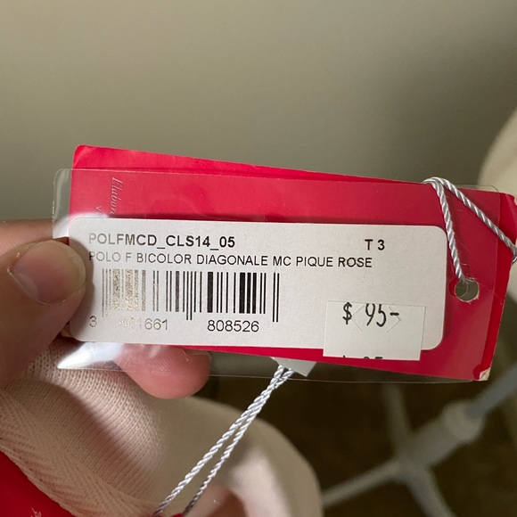 Vicomte A. Pink Polo NWT 3 - Picture 6 of 8